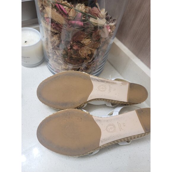 Sarah Flint Mirjana Wedge 50. White Calf Leather Raffia SF570WR Size 41/ US 10 - Picture 9 of 9